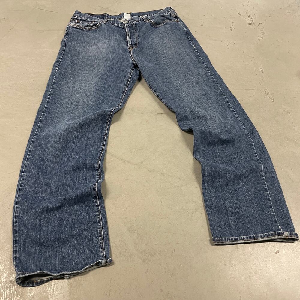 Y2K dark wash lucky brand button fly Jeans 36x32